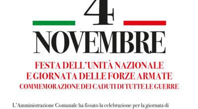 4 NOVEMBRE - COMMEMORAZIONE DEI CADUTI DI TUTTE LE GUERRE