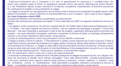 Avviso Pubblico per la partecipazione al  Treno della Memoria 2025