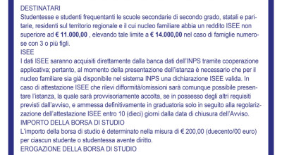 AVVISO PER GLI STUDENTI FREQUENTANTI LE SCUOLE SECONDARIE DI SECONDO GRADO In...